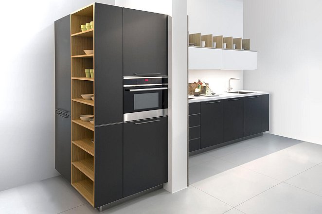 Rechte keuken met vierkante kastenmodule - Afbeelding 1 van 2