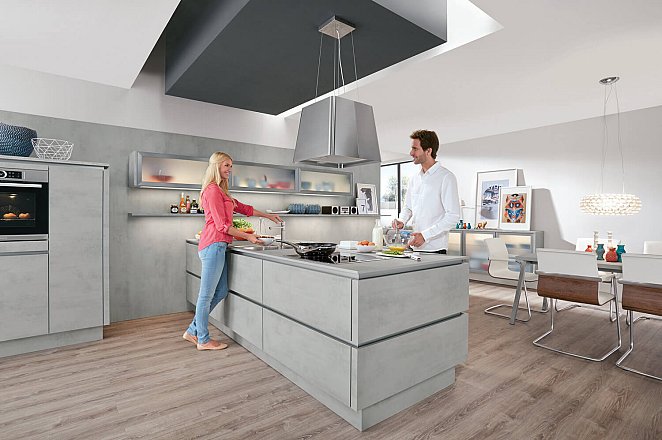 Moderne eiland keuken - Afbeelding 2 van 7