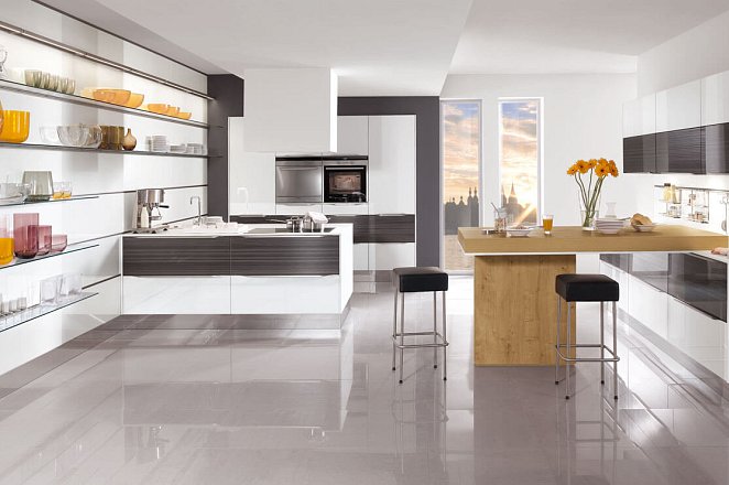 Moderne keuken met verschillende elementen - Afbeelding 1 van 1