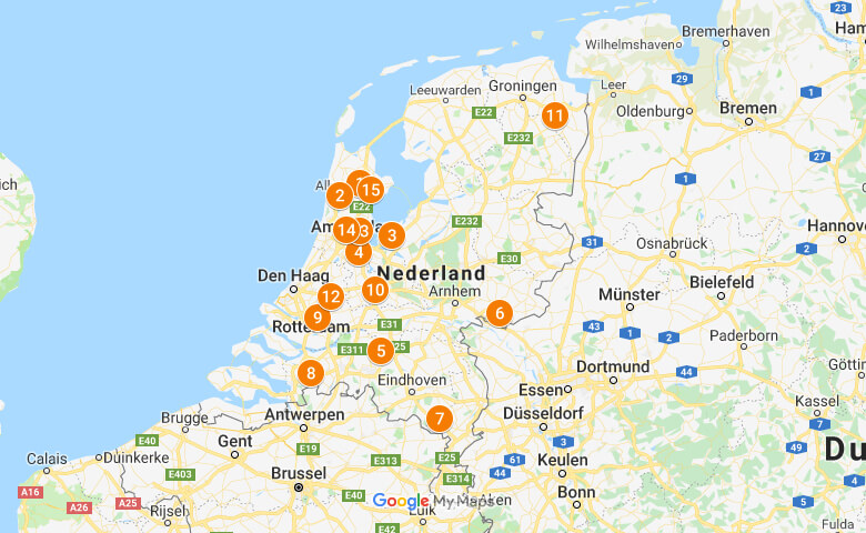 Winkels map