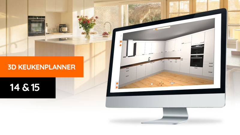3D Keukenplanner stap 14 en 15